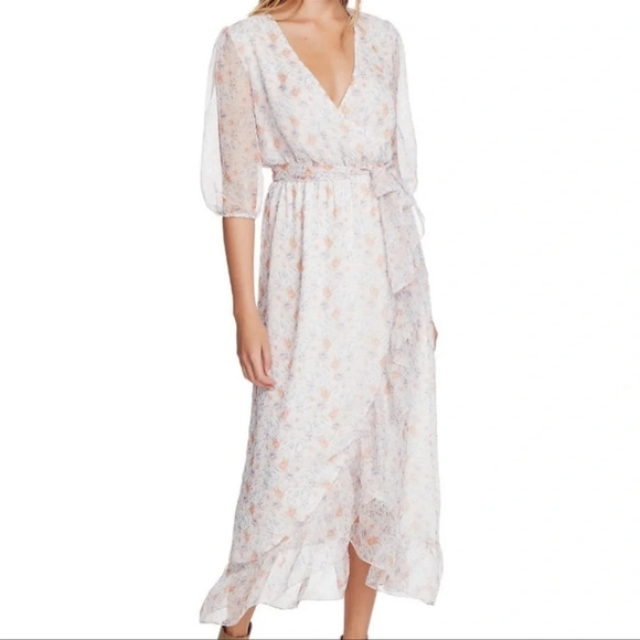 1. State Dresses & Skirts - 1. State Floral Faux Wrap Midi/Maxi Dress - size Large